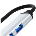 Miniatyrbild 2 av 4: Multifunktionsdator Multi-Interface Expansion Hub en till fyra splitter (USB 4 portar silver)