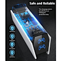 Miniatyrbillede 3 af 4: PS5 Ladestation, 2H Fast PS5 Controller Oplader til Playstation 5 Dualsense Controller, Opgrader PS5 Ladestation
