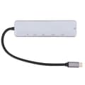 Miniatyrbilde 3 av 8: USB C Hub 6 i 1 PD Hurtiglading 87W Multifunksjonell Type C til HDMI USB 3.0 Ethernet USB Splitter