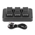 RGB Bakgrundsbelyst 3-knapps Mini Mekanisk Programmerbar Makroknappsats USB-gränssnitt Plug and Play Svart