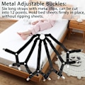 Miniatyrbillede 3 af 5: Sekssidet fast clips sofabetræk quilt anti-run multi-clip