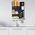 Miniatyrbillede 4 af 5: Wall Control Pegboard Rack Horisontal Pegboard - Let at installere Peg Boards S black