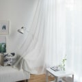 Miniatyrbild 4 av 5: Panel Skira Gardiner Vardagsrum Fönster Gardin Stång Paneler Semi-Sheer sovrumsgardiner, Voile Vit, 100*130Cm - Voile W