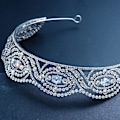 Miniatyrbillede 2 af 4: Prinsesse Rhinestones Pandebånd Brude Krone Hår Bøjle Glitrende Legering Hovedbeklædning Hårtilbehør Til