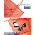 Miniatyrbillede 4 af 5: Mesh Beach Tote Dame Skulder Håndtaske A916-624 Coral