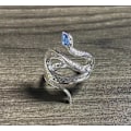 Miniatyrbillede 2 af 3: Geometrisk Snake Ring åbning Justerbare smykker Damering