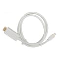Mini DisplayPort til HDMI Adapter Han til Han Kabel til Skærm Projektor Hvid 1m 3.3ft