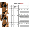 Miniatyrbilde 4 av 4: Kvinners Polstret Push Up Bikinisett Badedrakt Strand Svømming Badetøy Leopard S
