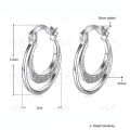 Miniatyrbillede 2 af 3: øreringe Rigid Colored Alloy Zircon smykker til fødselsdagsgave