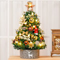 Miniatyrbillede 3 af 4: 45 cm lille kunstigt juletræ, lille juletræ med LED-lys, til helligdage, julefester, guld