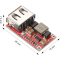Pikkukuva 4 / 5: DC DC Buck -muunnin Asennusmoduulin power Step-up-moduuli DC3-15 V - 5 V säädettävä jännitteensäädin