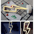Miniatyrbillede 5 af 5: Sokkellys neonlys, LED-natlampe, boligindretning, flot dekoration til soveværelset, børneværelse