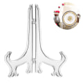 Miniatyrbillede 2 af 5: Piao Transparent 5 Tommer 12 stykker Plast staffelier Tallerkenstativer, tallerkenstativer, foldeplader, display stativer til præsentation af samleplader, B