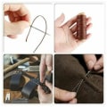 Miniatyrbillede 5 af 5: Læder syværktøj Reparationssæt 31 stykker håndsyning Craft DIY Kit