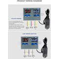 Miniatyrbillede 4 af 5: Intelligent digital temperatur- og fugtighedsregulator (12V)