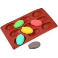 Miniatyrbillede 3 af 5: 1 STK 9 hullers silikone Madeleine Forme Riflet kageform Modstandsform