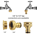 Miniatyrbillede 5 af 5: Havetilslutninger i messing, 1/2&quot; og 3/4&quot; 2 i 1 hun til split adapter