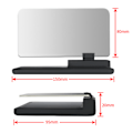 Miniatyrbillede 2 af 4: Trådløs Akryl Silikone Non-Slip Foldbar Car Lazy Mobiltelefon Monitor Holder