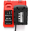 Miniatyrbillede 3 af 5: M12-18 dobbelt opladning / Europæisk lithium batterioplader LED display egnet til 14V-18V lithium ion batteri egnet til