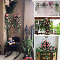 Pikkukuva 5 / 5: Simulation Rose Plant Seinäkoristelu Simulation Flower Rattan (violetti ruusu seinäripustin 2 kpl) kodin ja puutarhan sisustukseen