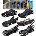 Pikkukuva 1 / 5: 6 kpl/setti Batmobile metalliseos automalli leluajoneuvoyhdistelmä lasten set lahjat
