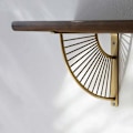 Miniatyrbillede 3 af 5: L-formet væghylde til hjemmet (2 STK nano guld længde 15 * bredde 15 cm ramme bredde 2,5 cm tykkelse 3 mm)