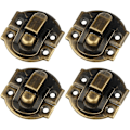 Miniatyrbillede 1 af 5: 20 stk antikke hasper jernlåselåse til smykker Brystkoffert Kuffert Spænde Clip Lås Vintage Hardware 3x2,8cm
