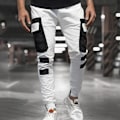 Pikkukuva 1 / 4: Miesten Colorblock Cargo Jogger -housut White M