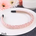 Miniatyrbild 2 av 2: 1 st Crystal Hårband Pannband Krona Huvudbonader Bröllop Brud Kvinnor Flickor Barn Barn Pearl Wave White