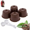 Miniatyrbillede 1 af 5: 4 stk Dolce Gusto kaffekapsler?? genanvendelig genopfyldelig kop med 2 skeer ?? kaffe??