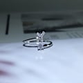 Miniatyrbild 2 av 4: Ring Justerbar Open End Koppar Brev Kvinnor Finger Smycken För Dejting Y