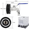 Miniatyrbillede 2 af 5: Ibc Dræntank Adapter S60x6 3/4&#39;&#39; Tapventil Ibc Tankhaneadapter Tankadapter Vandtankadapter Kugleventil