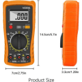 Miniatyrbillede 2 af 5: Digitalt multimeter, digitalt automatisk multimeter, professionel elektrisk tester, voltmeter/modstand/kontinuitet/dioder Ap