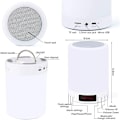 Miniatyrbild 4 av 5: Med skärmtidslarmdekal Trådlös Bluetooth -korthögtalare Dimbar 7 färg RGB sänglampa i sovrummet för hemmabruk