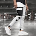 Pikkukuva 3 / 4: Miesten Colorblock Cargo Jogger -housut White M