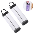 Miniatyrbillede 2 af 5: 2 stk. Plastposeholder, dispensere, affaldssækkeholder Genbrugsbeholdere Mesh Hængende Opbevaringsdispensere Hængende Folde Mesh Affaldspose Organiser Grey