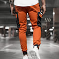 Pikkukuva 2 / 5: Miesten Colorblock Cargo Jogger -housut Orange M