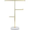 Miniatyrbild 1 av 3: Fong Smyckesförvaring Display Stands, Smycken Hållare Display Stands Med T Bar För Halsband, För Förvaring Armband Och Örhängen, Ringar, Klockor