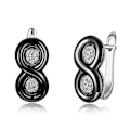 Miniatyrbillede 1 af 5: sølv ørering Cubic Zirconia smykker Stud ørering
