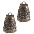 Pikkukuva 3 / 4: 2kpl Retro Buddhist Texts Bell Avaimenperä Riipus Old Treatment Avaimenperä riipus