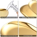 Miniatyrbild 3 av 5: rostfri platta handduksplatta oval platta