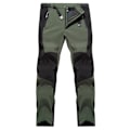 Pikkukuva 1 / 2: Miesten Colorblock-vuoratut housut taskuilla Military Green 4XL