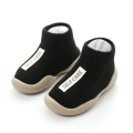 Miniatyrbillede 2 af 4: Unisex bløde gummi babysko til småbørn Black 26-27