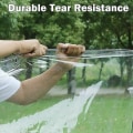 Miniatyrbillede 4 af 5: Heavy Duty Waterproof Transparent Tarpaulin with Perforated PVC Plastic Tarpaulin Cover for Home Garden - Length 1m*3m, Thickness 0.5mm