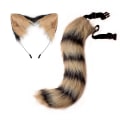 Miniatyrbillede 4 af 5: Cat Ears Pandebånd Hale Læder Halskæde Sæt Cosplay Headpiece Accessories Black