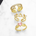 Pikkukuva 2 / 5: Sormus Vintage Zircon Heart Stud Muotikorut Ac8937 A