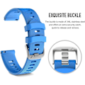 Miniatyrbillede 3 af 5: Rem til Garmin Vivomove HR / Vivoactive 3 / Vivoactive 3 Music / Forerunner 245/645 Music, 20 mm Premium Silikone QuickFit-stropper, flere farver (A