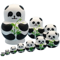 Pikkukuva 1 / 5: Venäjän Panda Matryoshka 10 kerrosta
