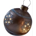 Miniatyrbillede 1 af 2: juledekorationsballoner (guld, snefnug)