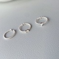 Miniatyrbillede 3 af 4: Ringperler S925 Sølv modesmykker Ac5456 2